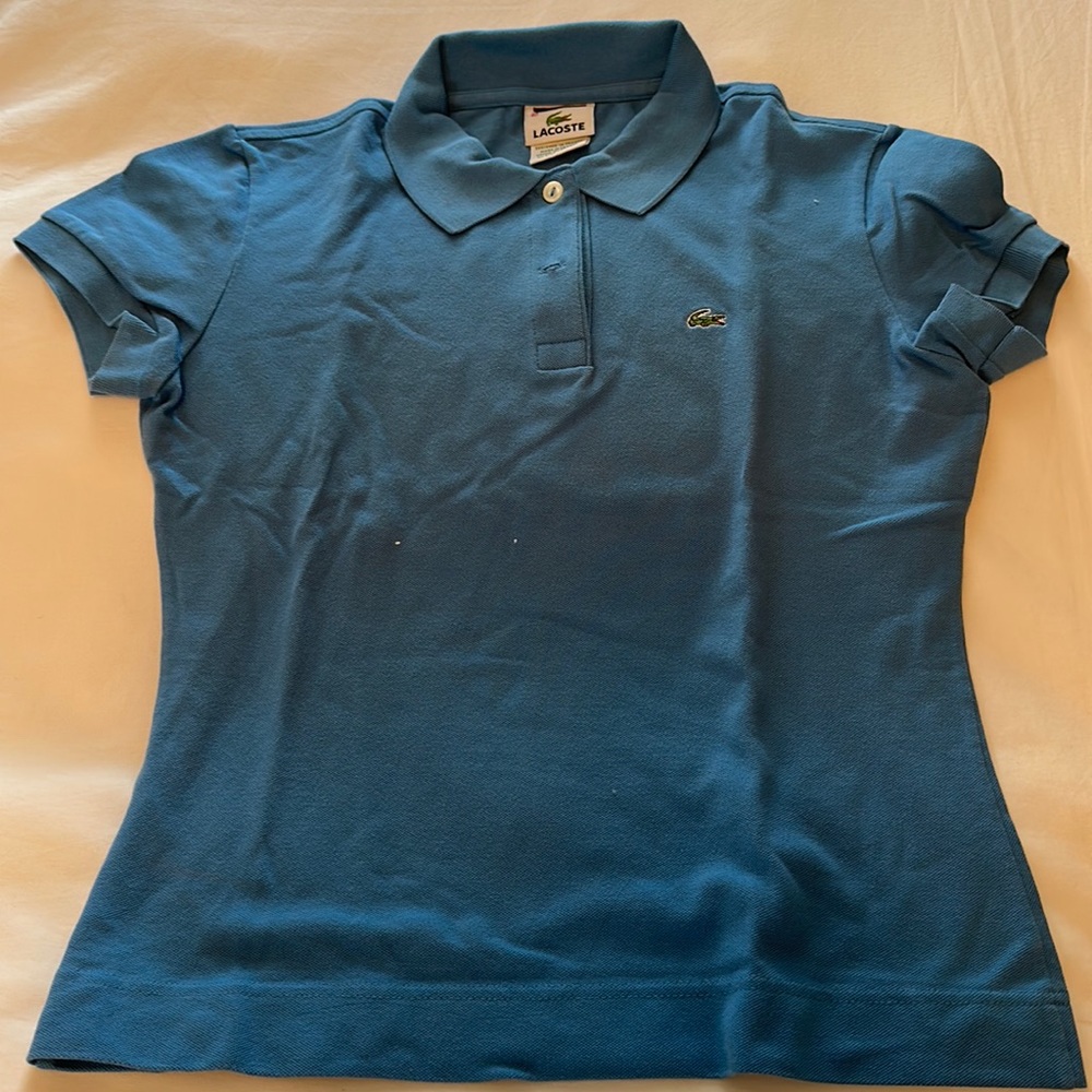 Lacoste Woman’s light blue polo size 40